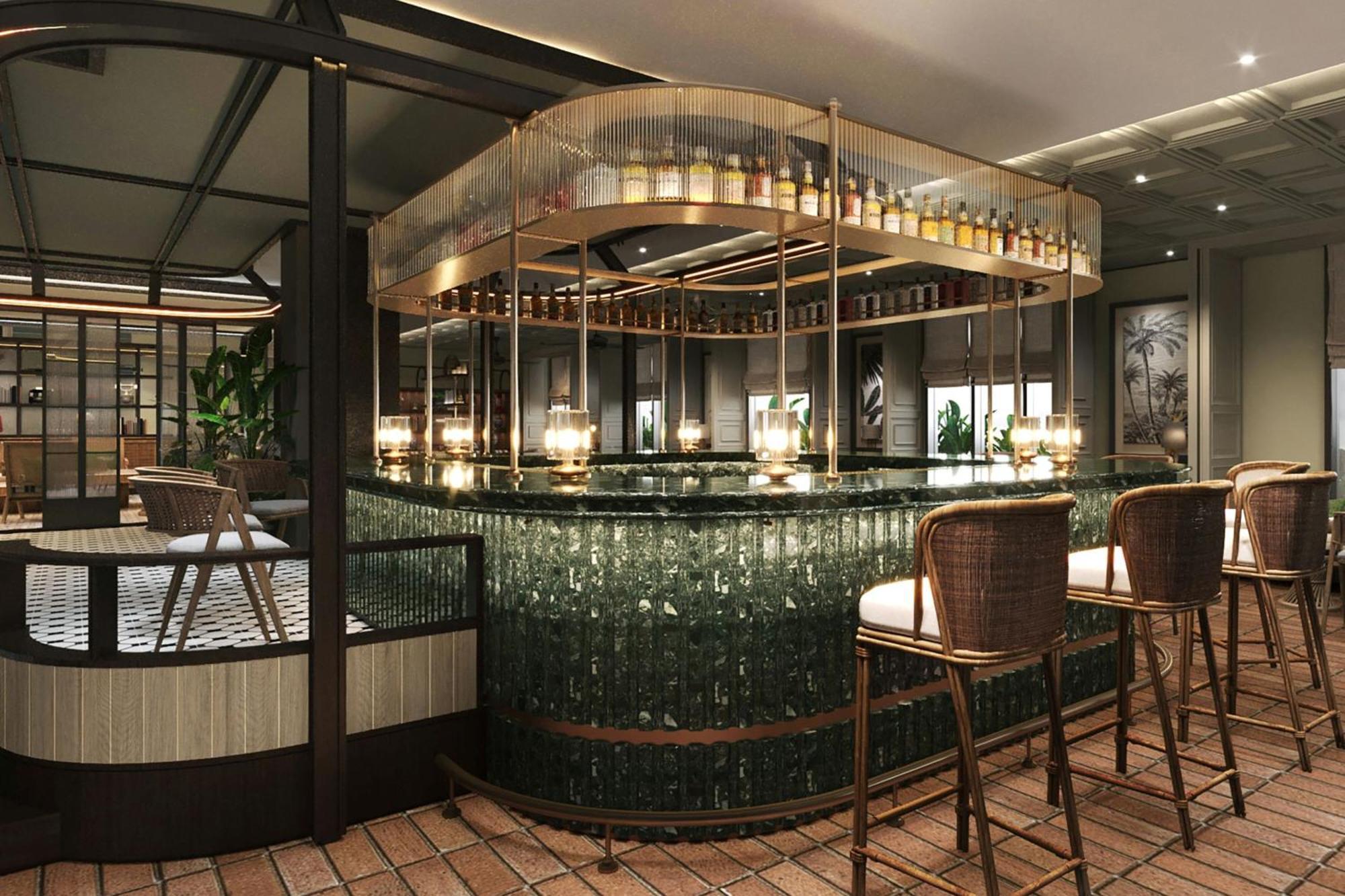 The Millen Penang, Autograph Collection Hotel George Town  Kültér fotó The bar at the restaurant